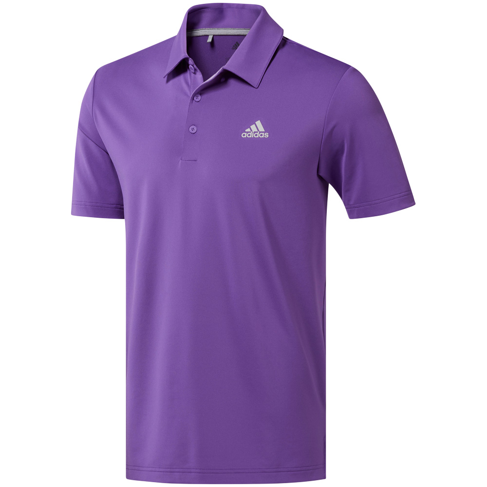 adidas Golf Ultimate 365 Solid Mens Short Sleeve Polo Shirt  - Active Purple