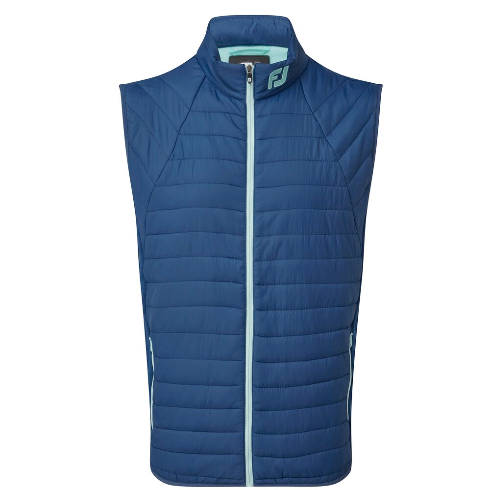 FootJoy Golf Thermal Quilted Vest Mens Gilet  - Blue/Mint