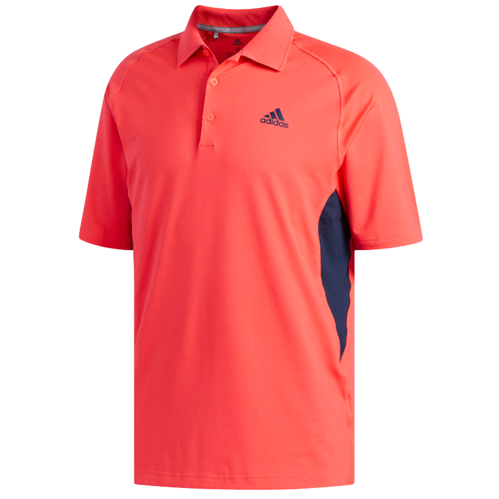 adidas Golf Ultimate 365 Climacool Solid Mens Short Sleeve Polo Shirt  - Shock Red