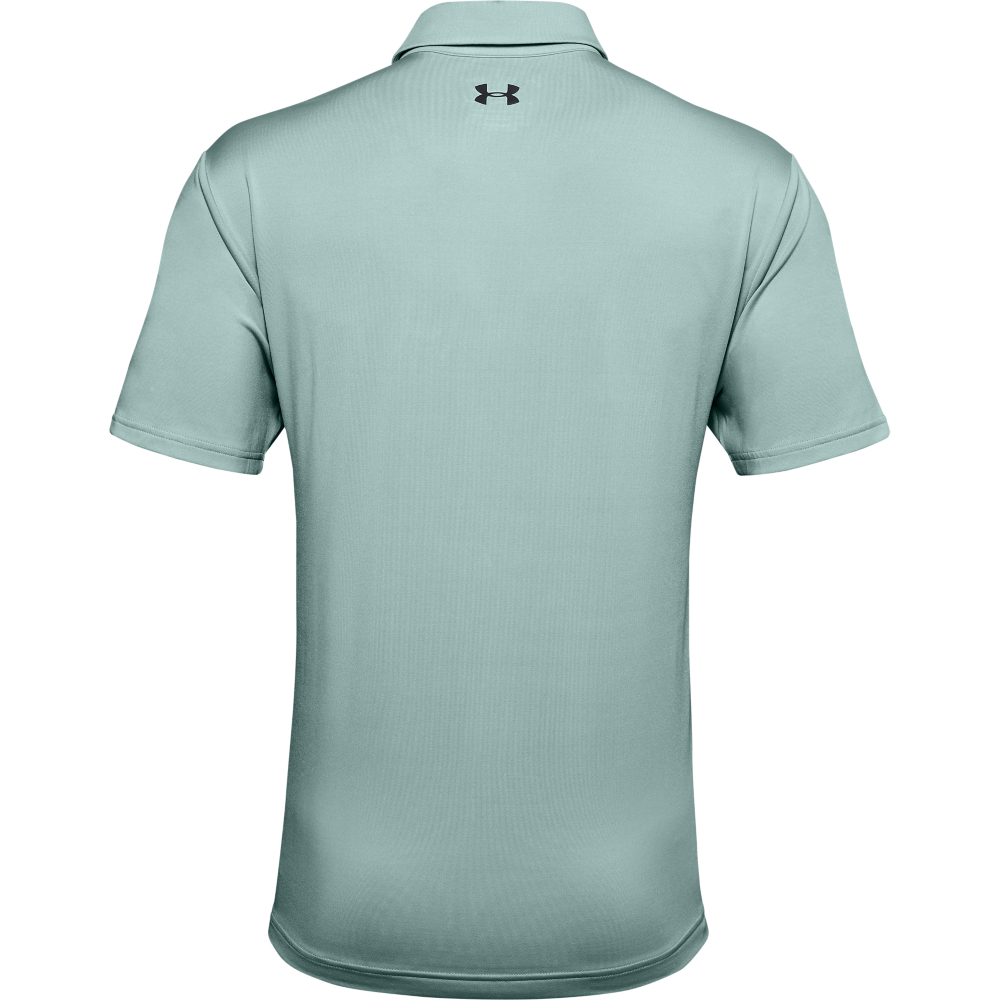 Under Armour Mens Graphic Solid PlayOff Golf Polo Shirt  - Enamel Blue/Lichen Blue/Black