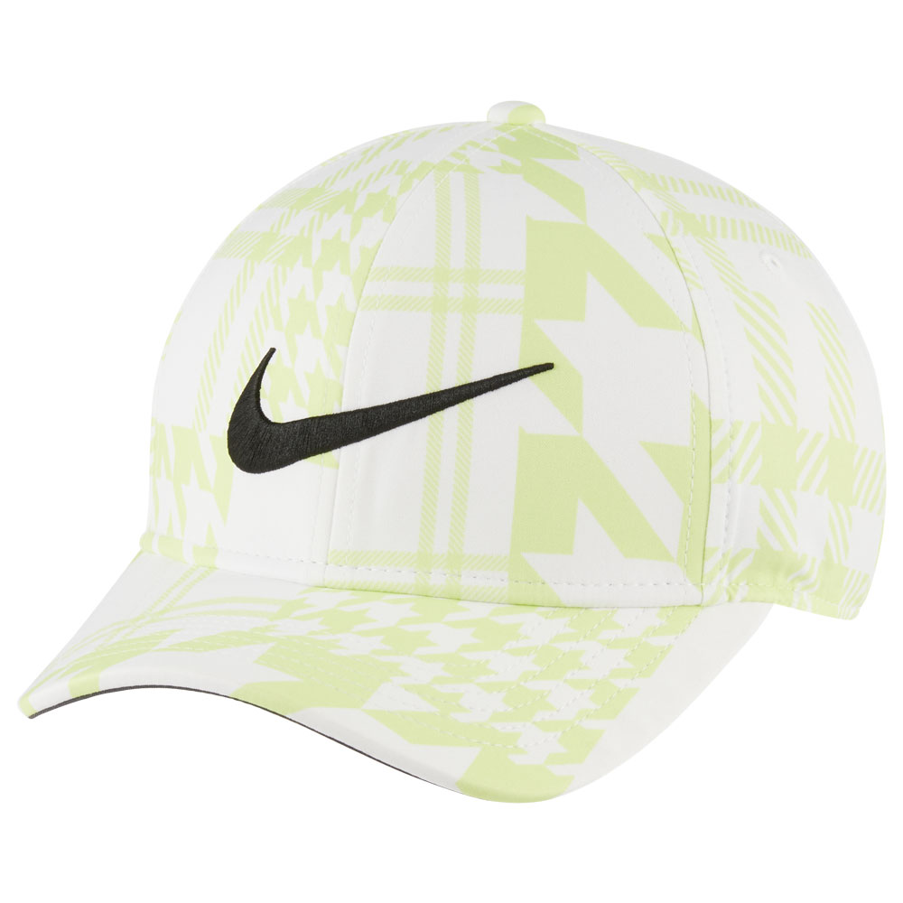 Nike Golf Aerobill Classic 99 Open Print Cap  - White/Lt Lemon Twist/Black