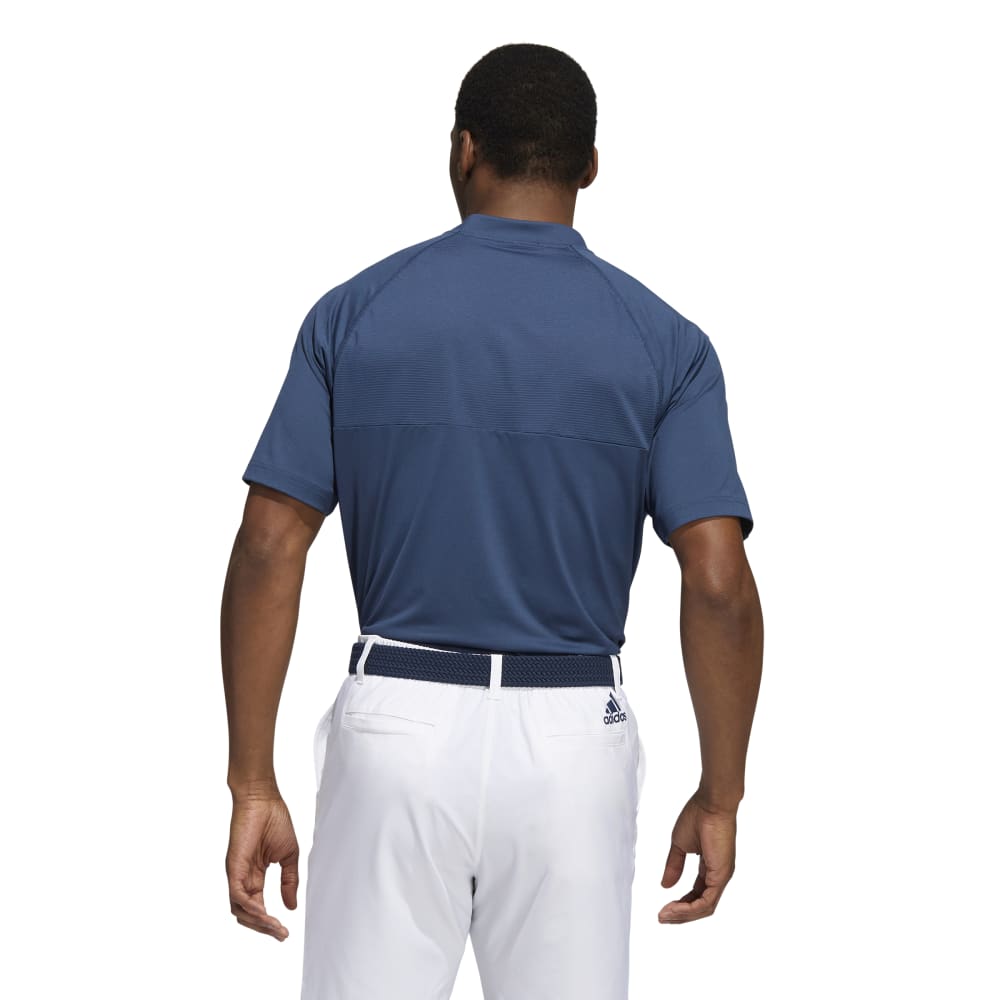 adidas Mens Primeblue Sport Collar Golf Polo Shirt  - Crew Navy