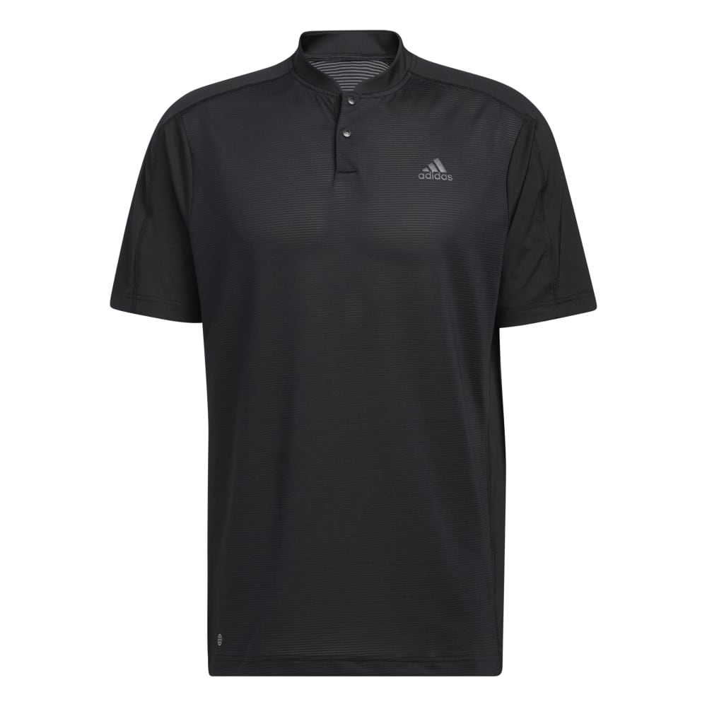 adidas Mens Primeblue Sport Collar Golf Polo Shirt  - Black