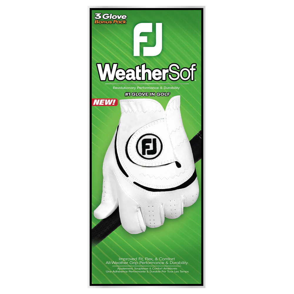FootJoy WeatherSof 3 Pack Golf Gloves MLH 