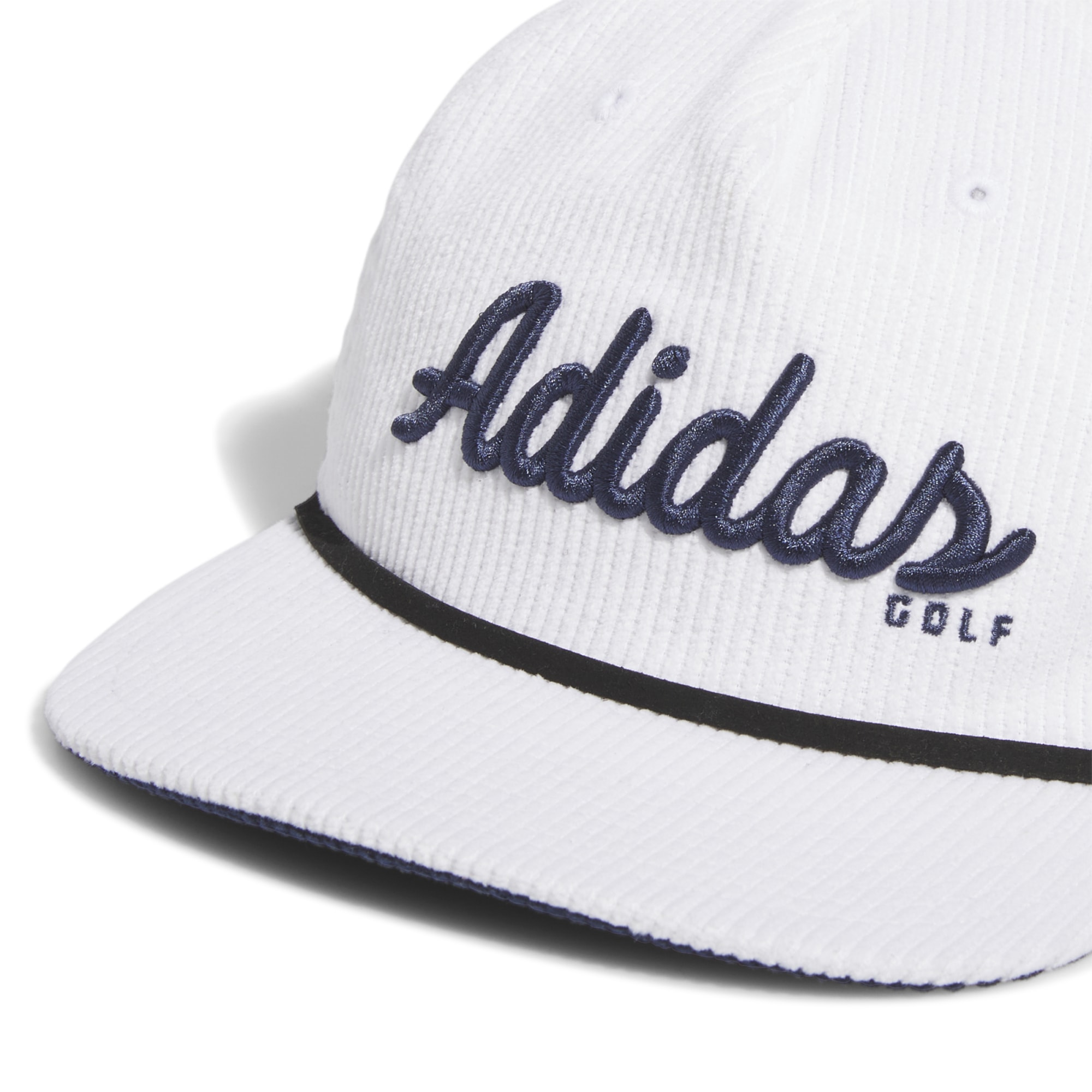 adidas Corduroy Leather Five-Panel Rope Golf Hat 