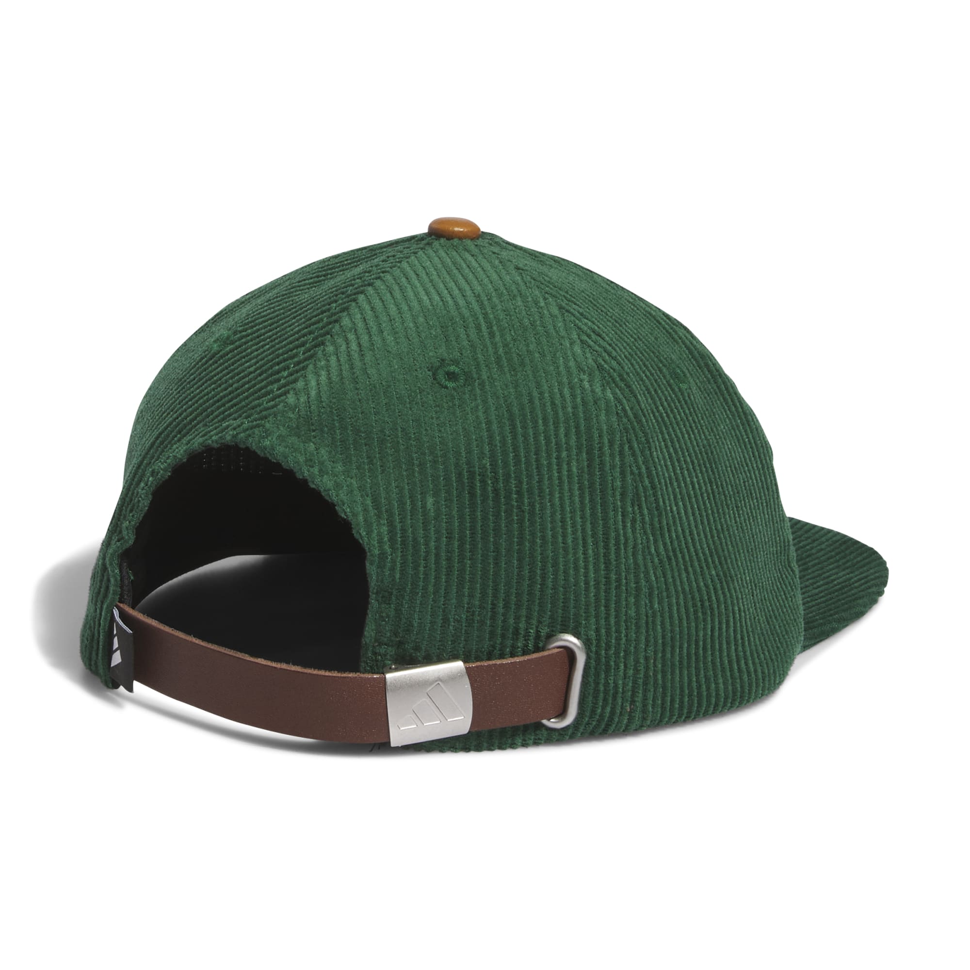 adidas Corduroy Leather Five-Panel Rope Golf Hat  - Dark Green