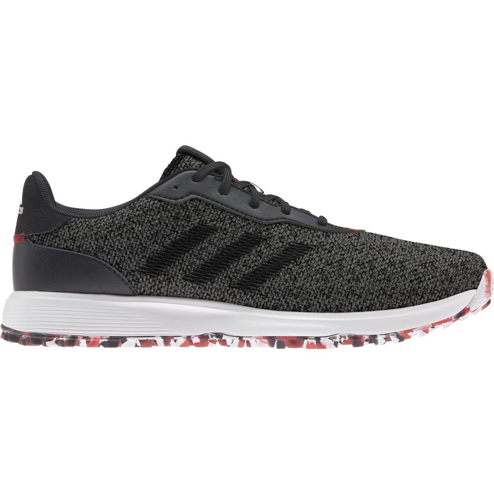 adidas S2G SL Textile Mens Spikeless Golf Shoes  - Grey 4/Black/Scarlet