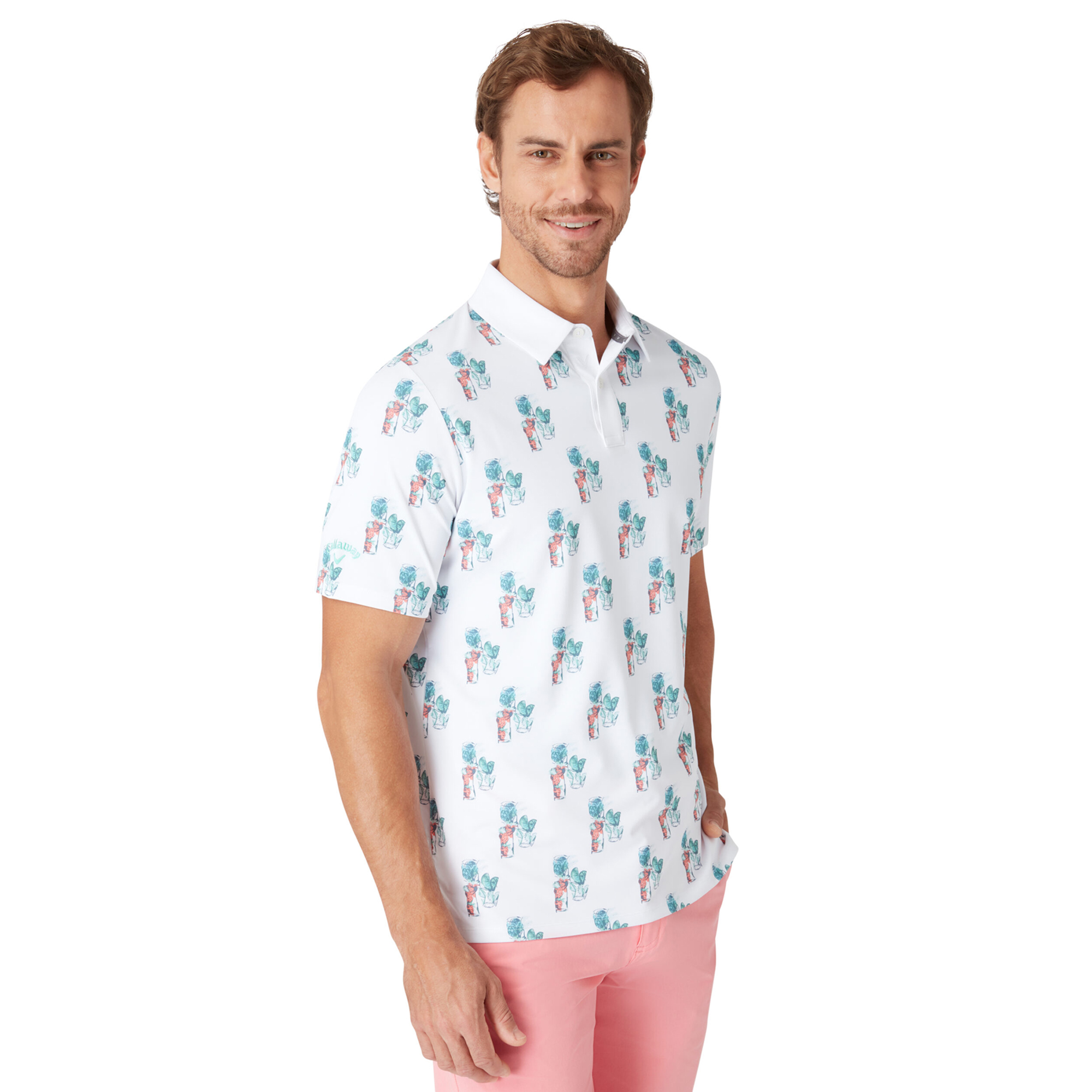 Callaway 19th Hole Mens Golf Polo Shirt Moilsture Wicking Golf Polo Shirt - Picture 3 of 6