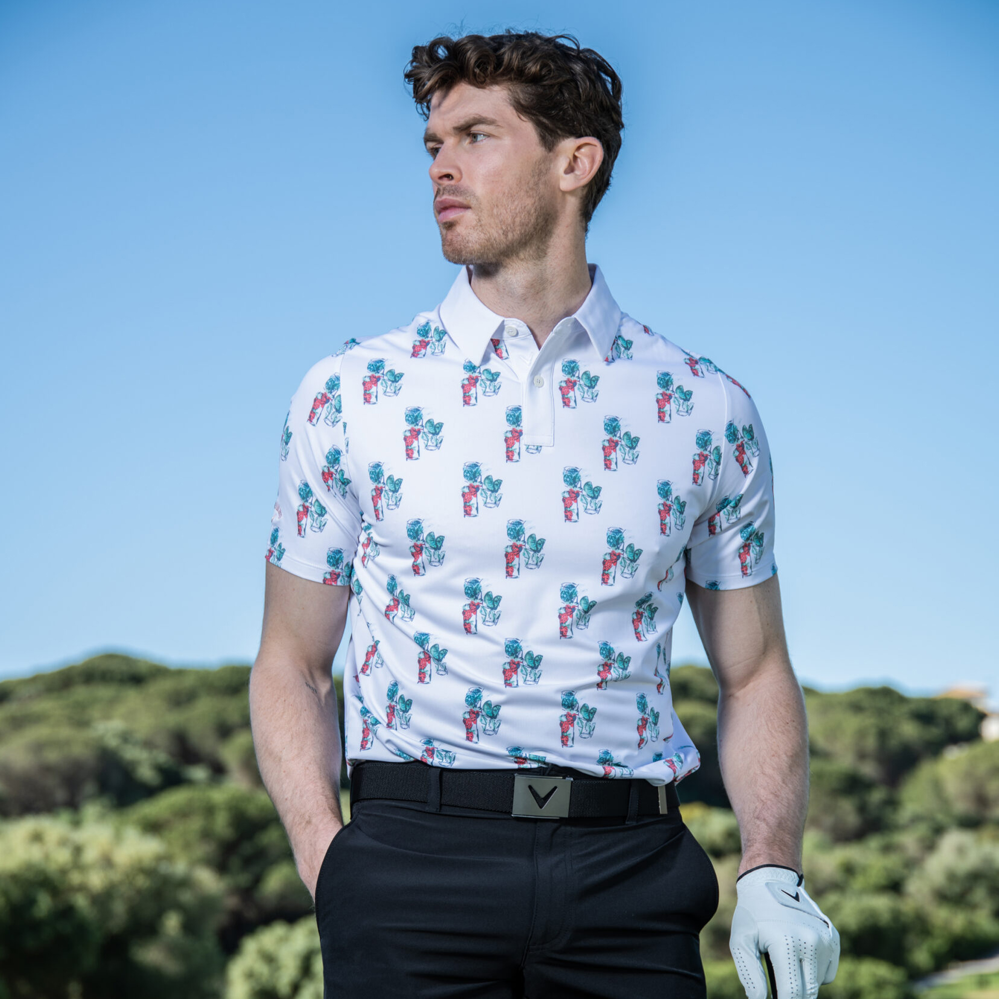 Callaway 19th Hole Mens Golf Polo Shirt Moilsture Wicking Golf Polo Shirt - Picture 6 of 6