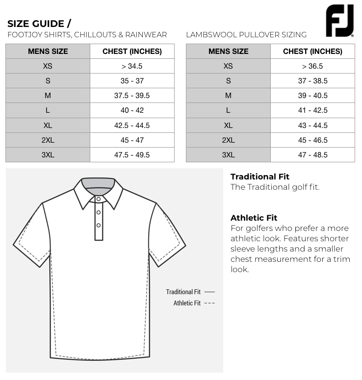 FootJoy Lisle Engineered Block Mens Golf Polo Shirt Scratch72