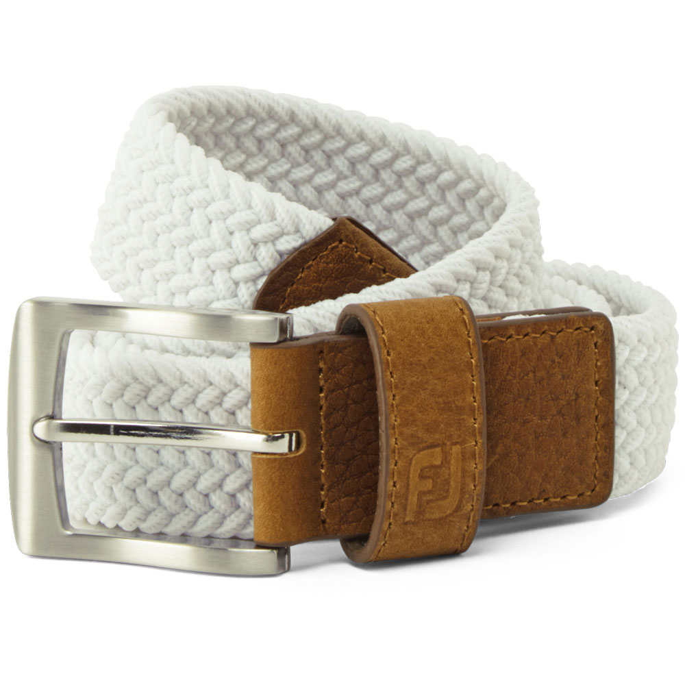 FootJoy Golf FJ Braided Belt  - White