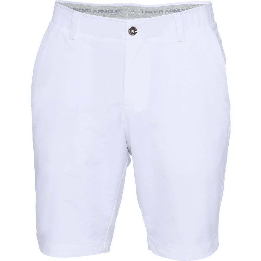 Under Armour UA EU Performance Taper Mens Golf Shorts (White)