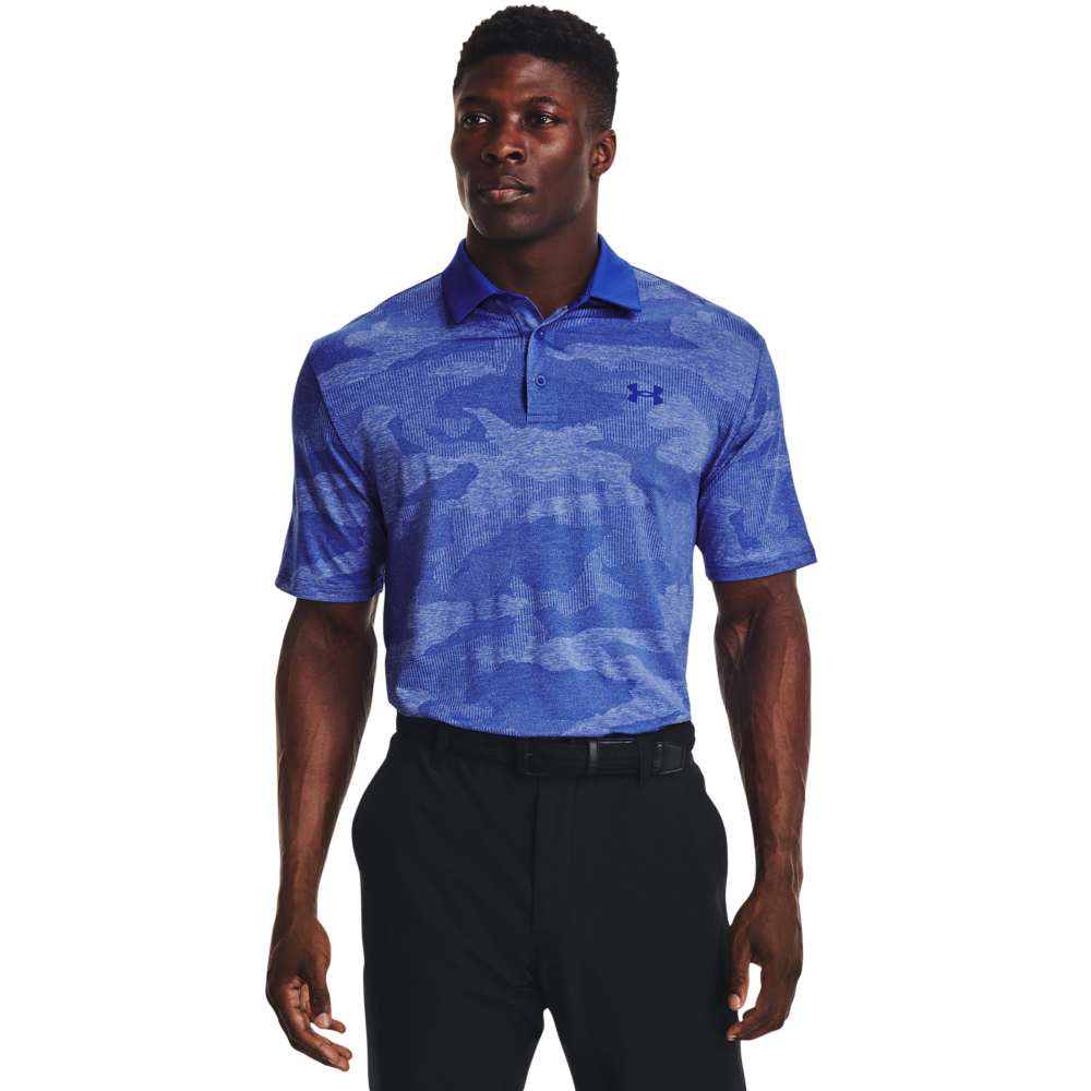 Under Armour Mens UA Playoff 2.0 Camo Jacquard Golf Polo Shirt 