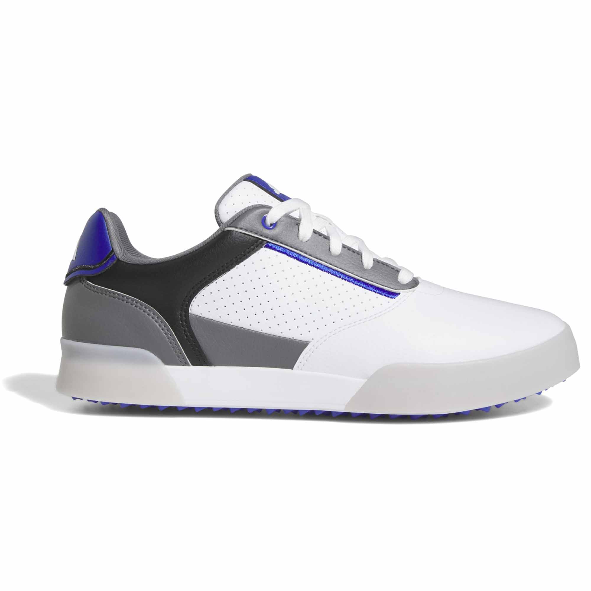 adidas Retrocross Golf Shoes Mens Spikeless Golf Shoes  - Ftwr White/Lucid Blue/Core Black