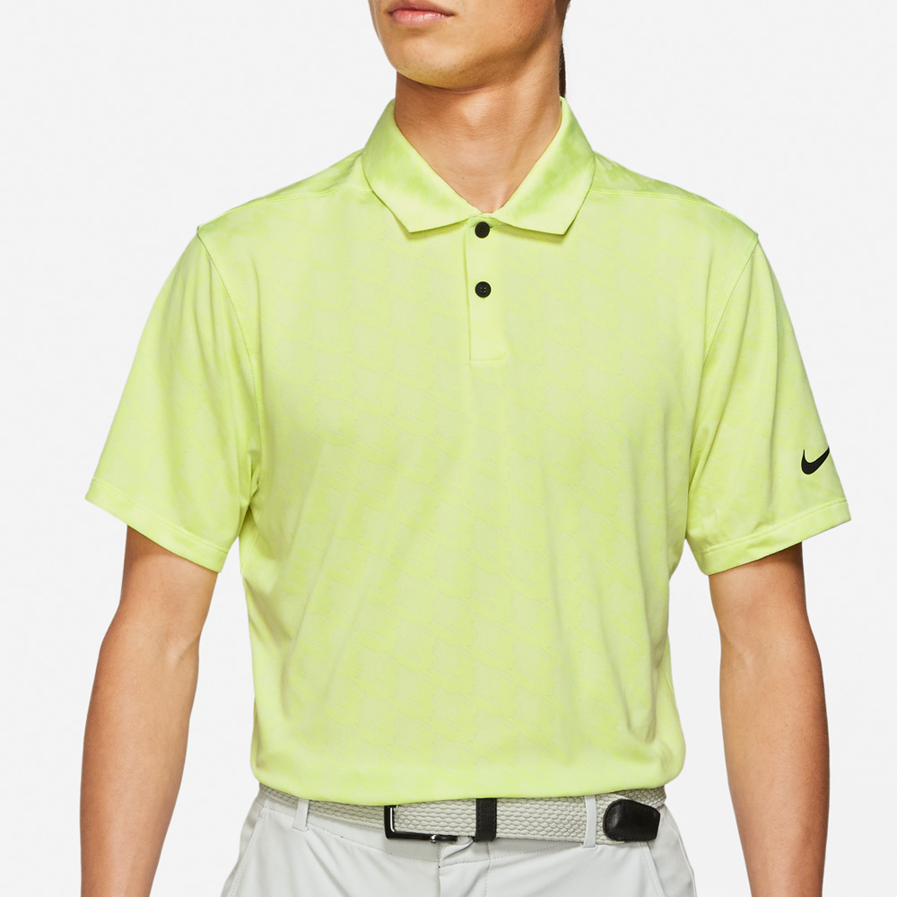 Nike Golf Dri-Fit Vapor Jacquard Polo Shirt  - Light Lemon Twist