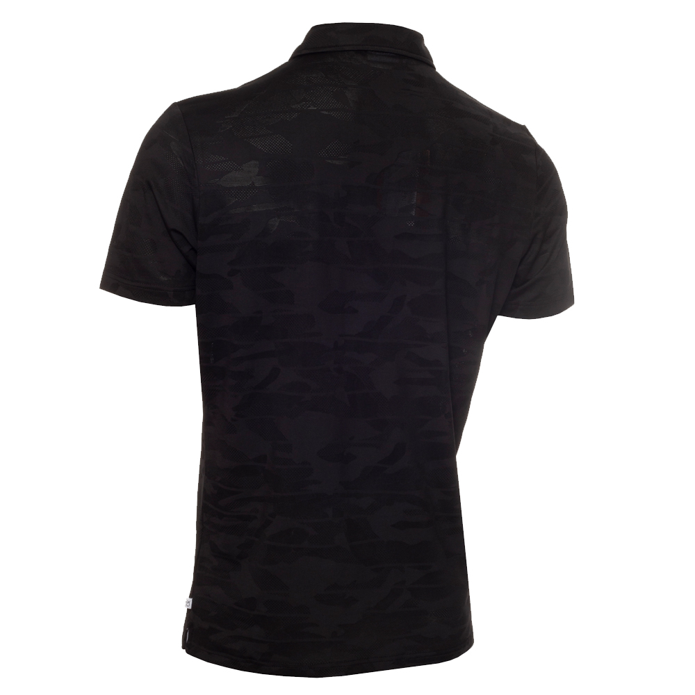Calvin Klein Mens Pentil Golf Polo Shirt  - Black