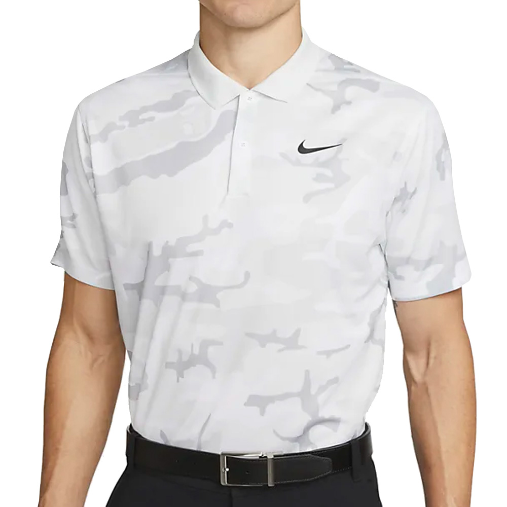 Nike Golf Dri-Fit Victory+ Camo Polo Shirt  - Photon Dust/Summit White