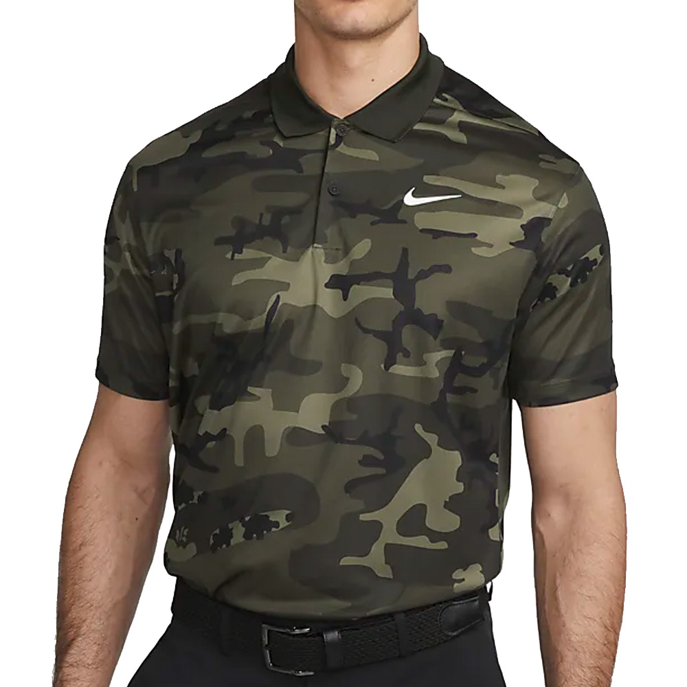 Nike Golf Dri-Fit Victory+ Camo Polo Shirt  - Sequoia/Cargo Khaki