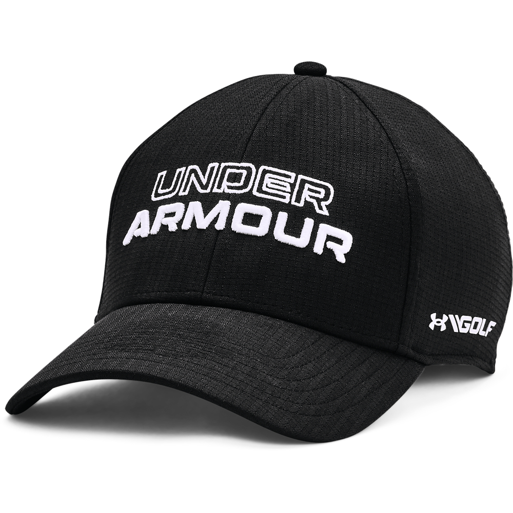Under Armour Mens UA Jordan Spieth Golf Cap Hat  - Black/White