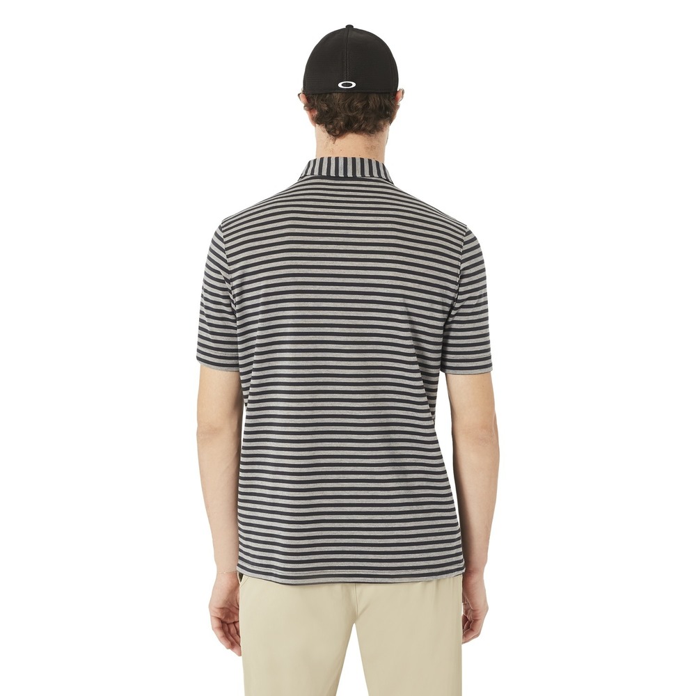 Oakley Golf Speed Stripe Mens Polo Shirt  - Athletic Heather Grey