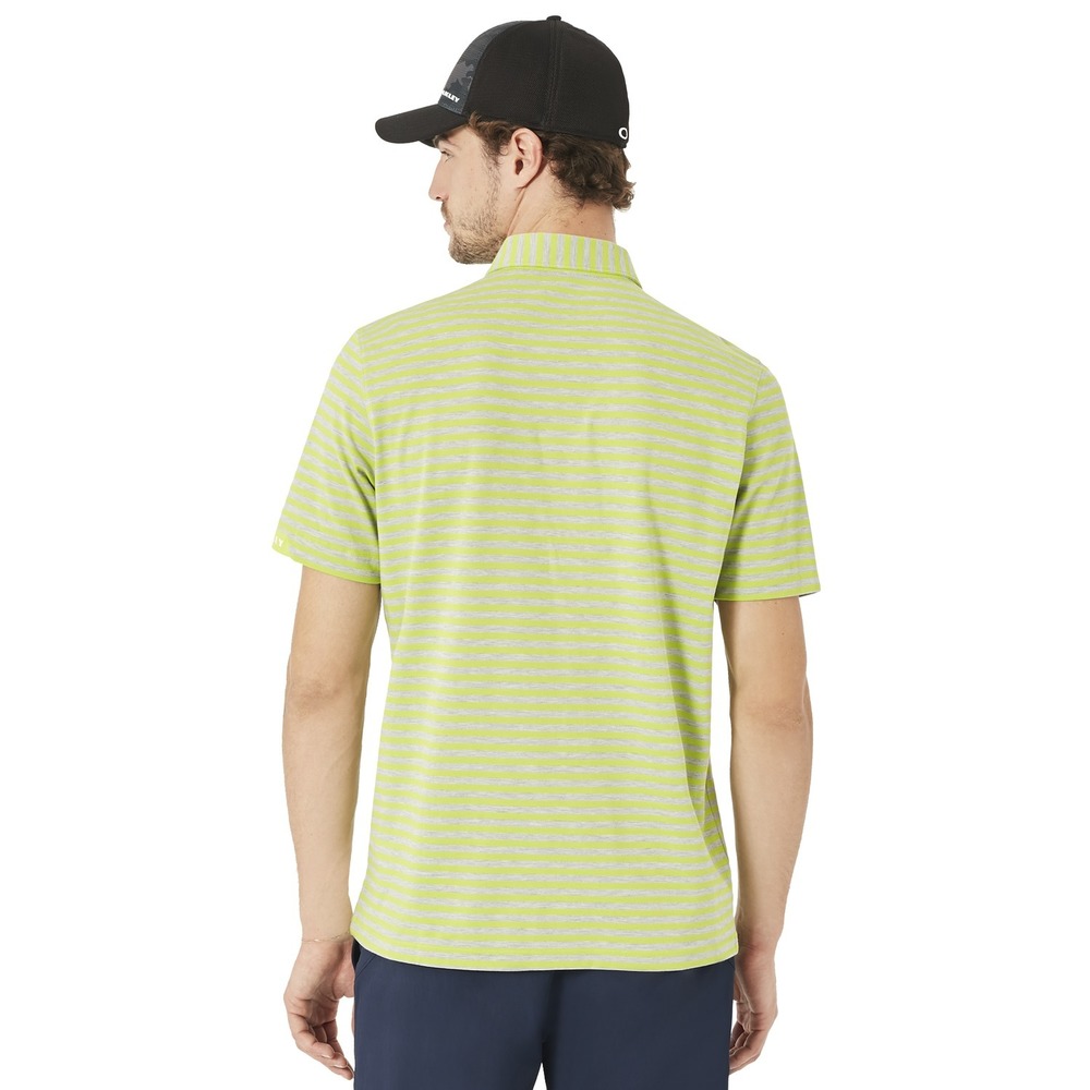 Oakley Golf Speed Stripe Mens Polo Shirt  - Lime Green