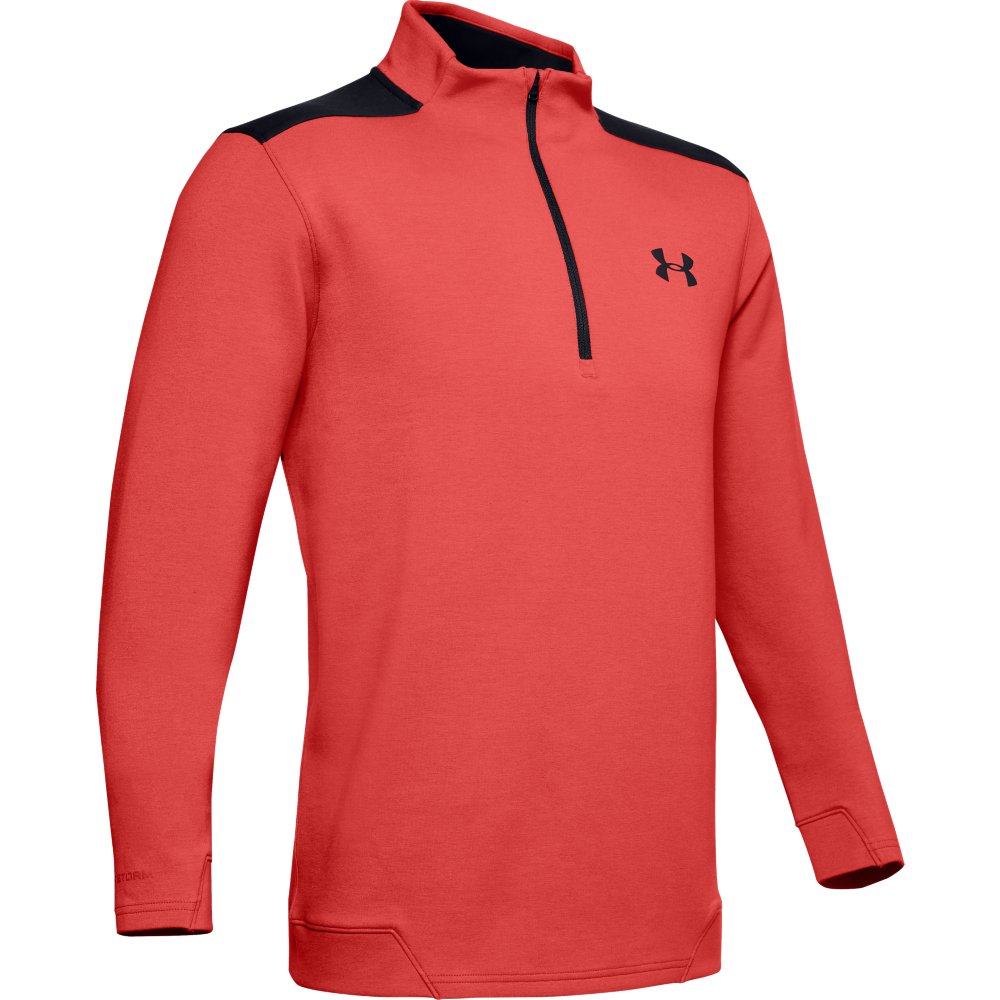 Under Armour Golf UA Storm PlayOff 1/2 Zip Golf Sweater  - Martian Red