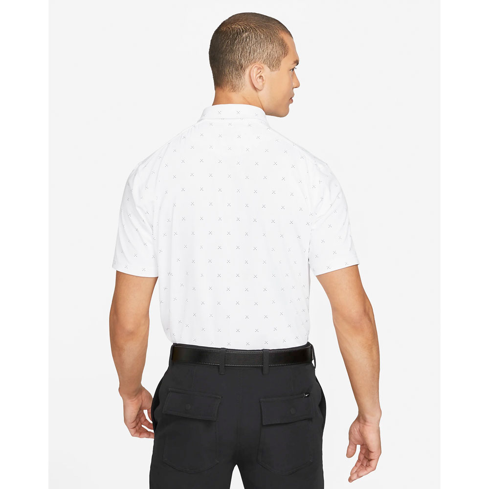 Nike Golf Dri-Fit Player Club Print Polo Shirt  - White