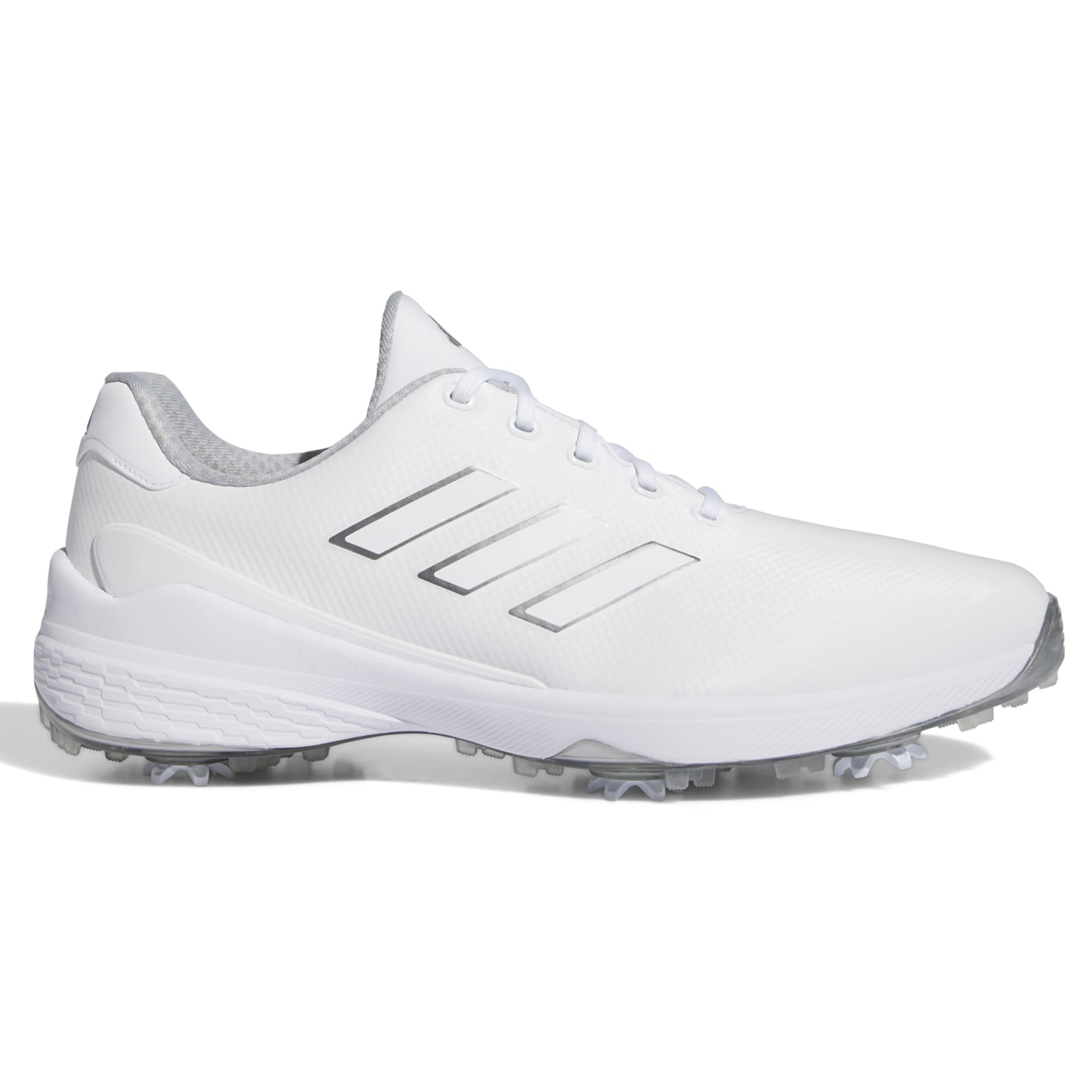 adidas ZG23 Mens Waterproof Lightweight Golf Shoes  - Cloud White/Silver Metallic