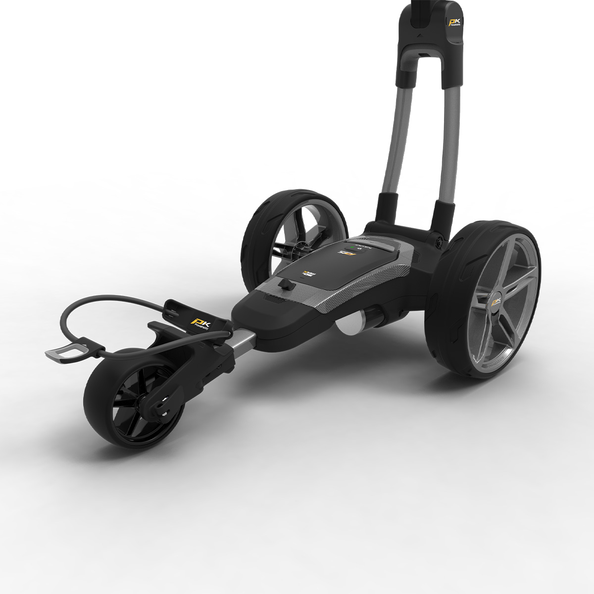 PowaKaddy FX7 GPS Gun Metal Electric Golf Trolley 18 Hole Lithium