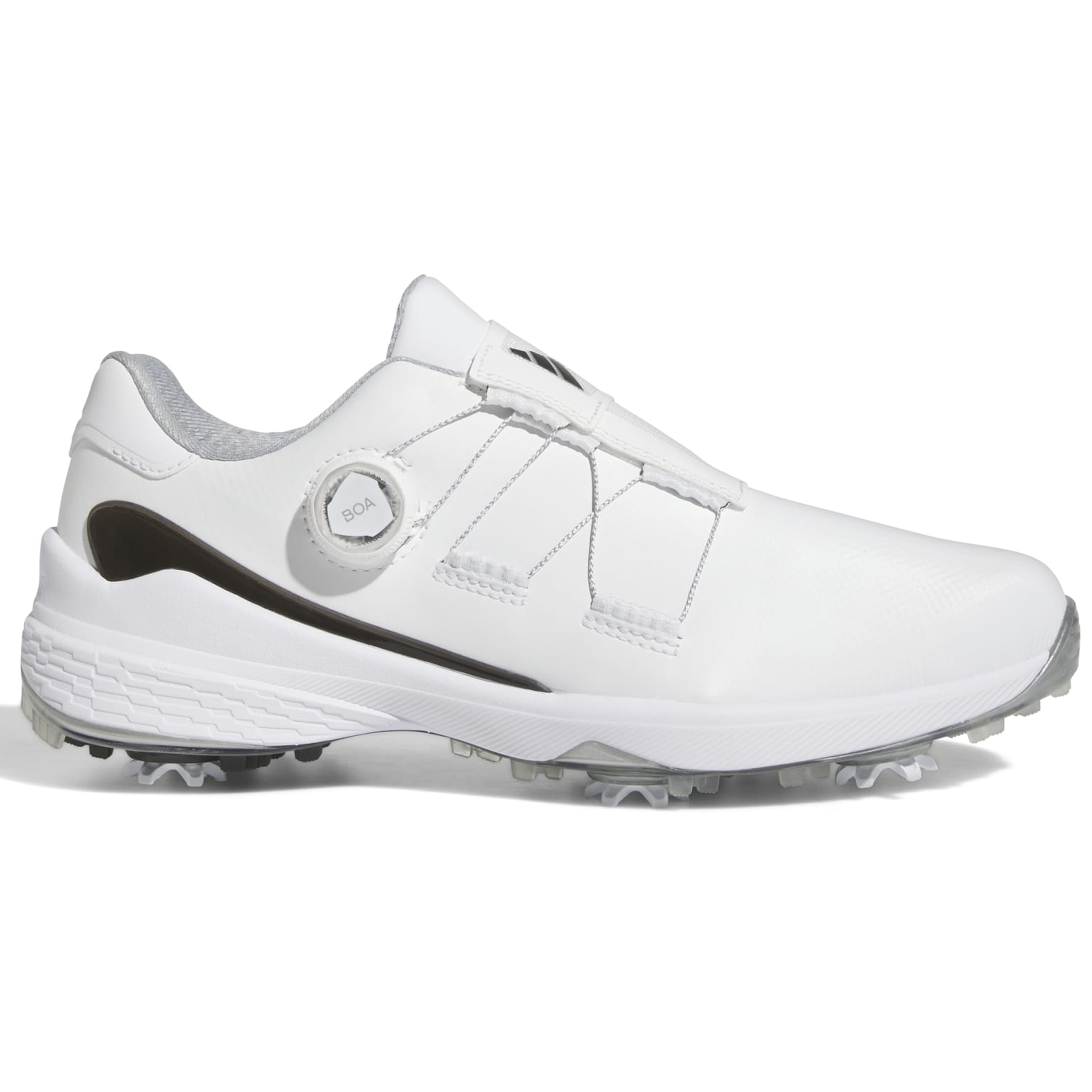 adidas ZG23 BOA Lightstrike Mens Waterproof Lightweight Golf Shoes  - White/Silver Metallic/Core Black