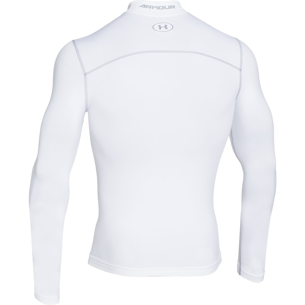 Under Armour Golf ColdGear Compression Mock Mens Thermal Base Layer  - White