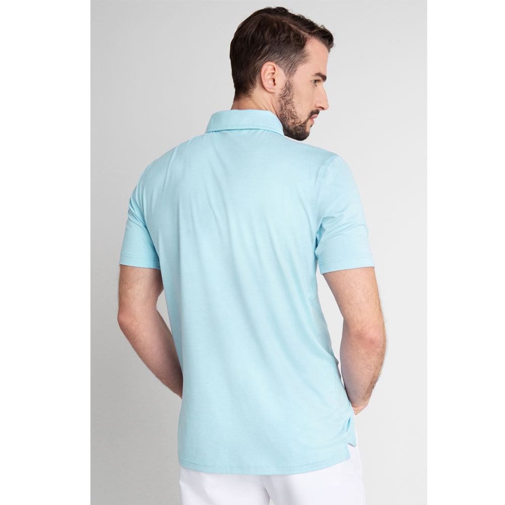 Calvin Klein Mens Newport Golf Polo Shirt  - Dusty Blue