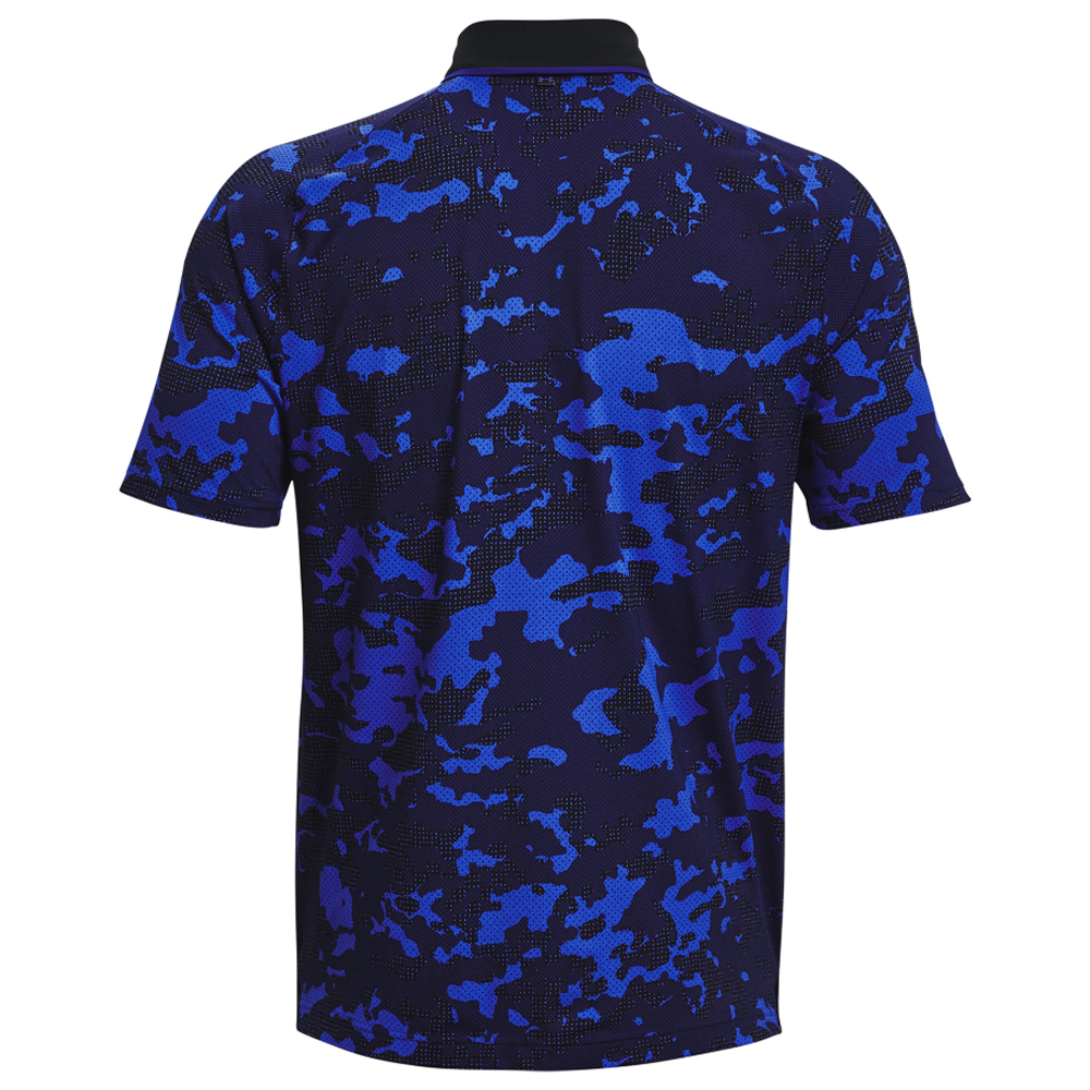 Under Armour Men's UA Iso-Chill Charged Camo Polo Shirt  - Bauhaus Blue/Black