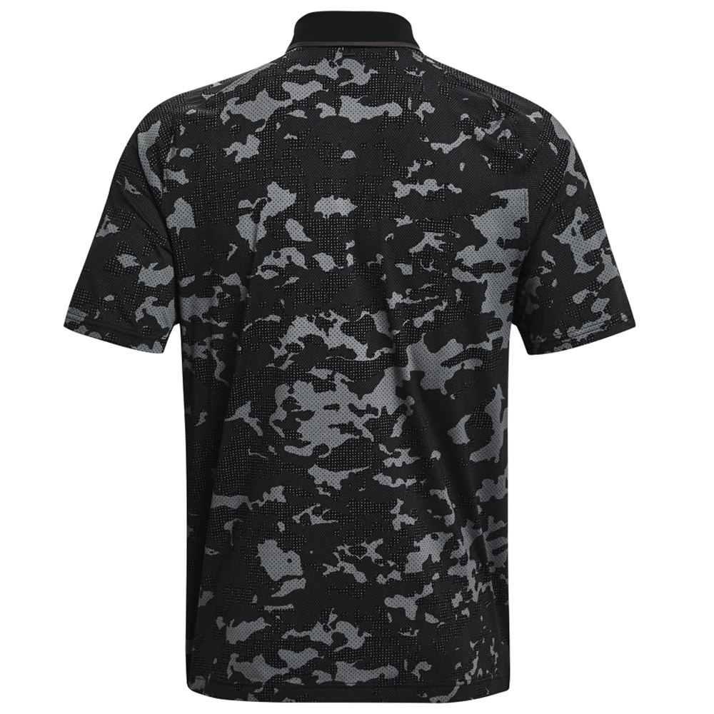 Under Armour Men's UA Iso-Chill Charged Camo Polo Shirt  - Black/Jet Grey