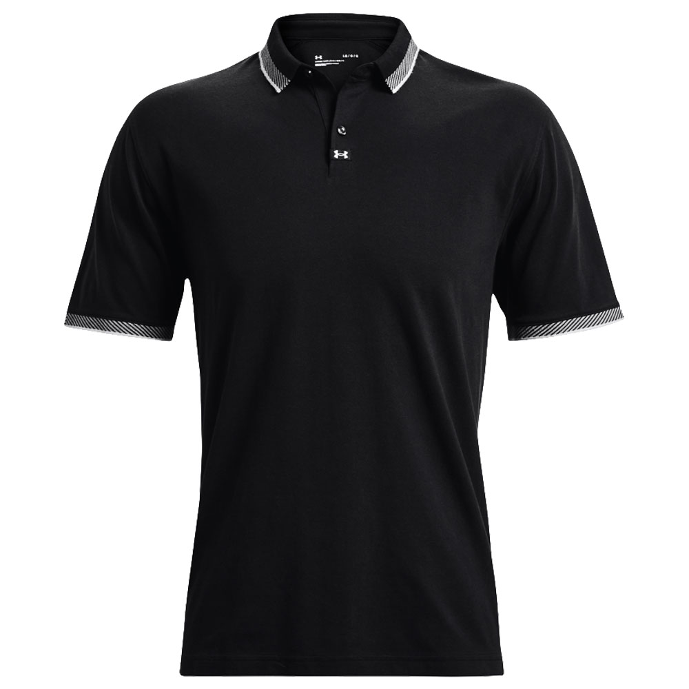 Under Armour Mens UA Ace Golf Polo Shirt  - Black/Steel
