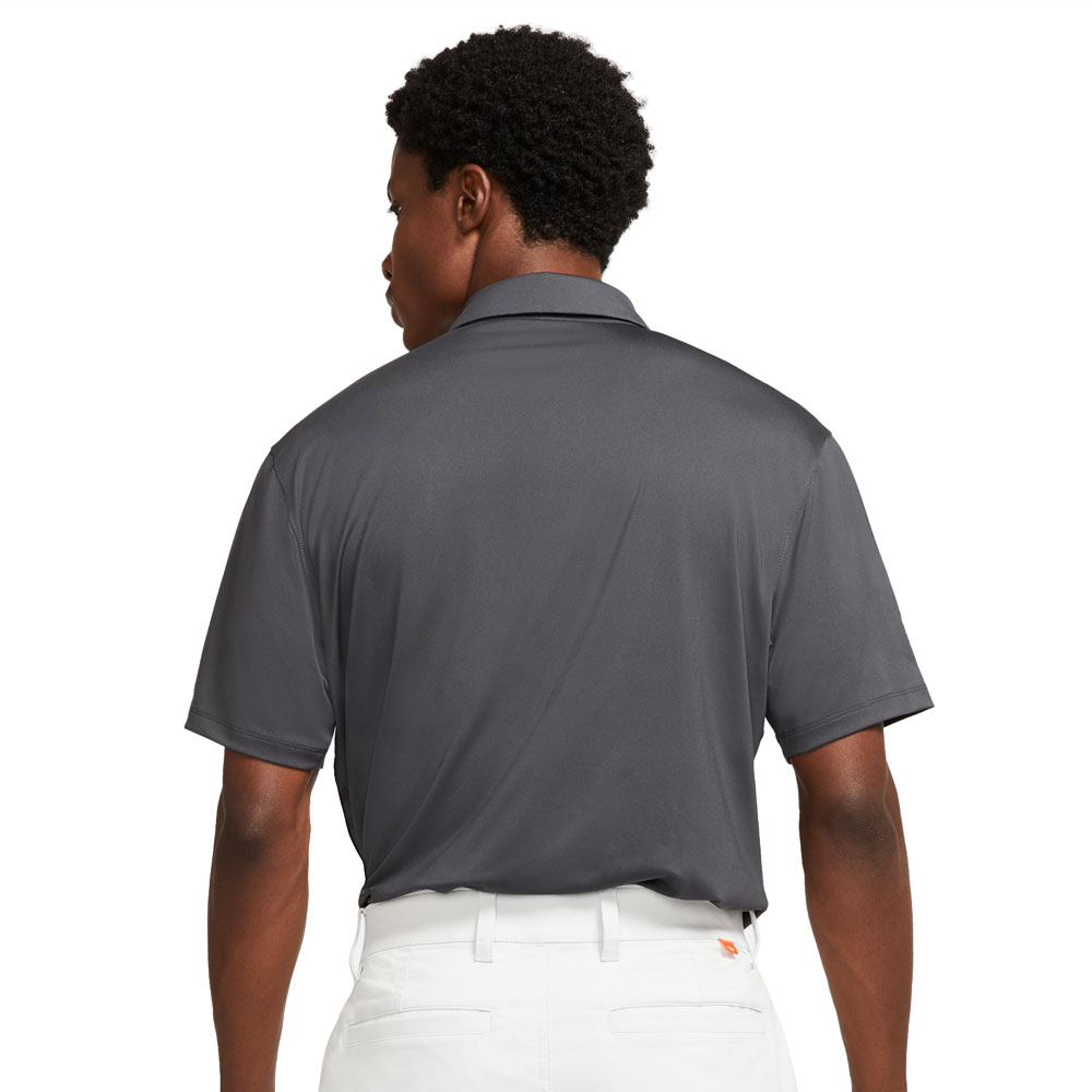 Nike Golf Vapor Stripe Graphic Polo Shirt  - Dark Smoke Grey/Black