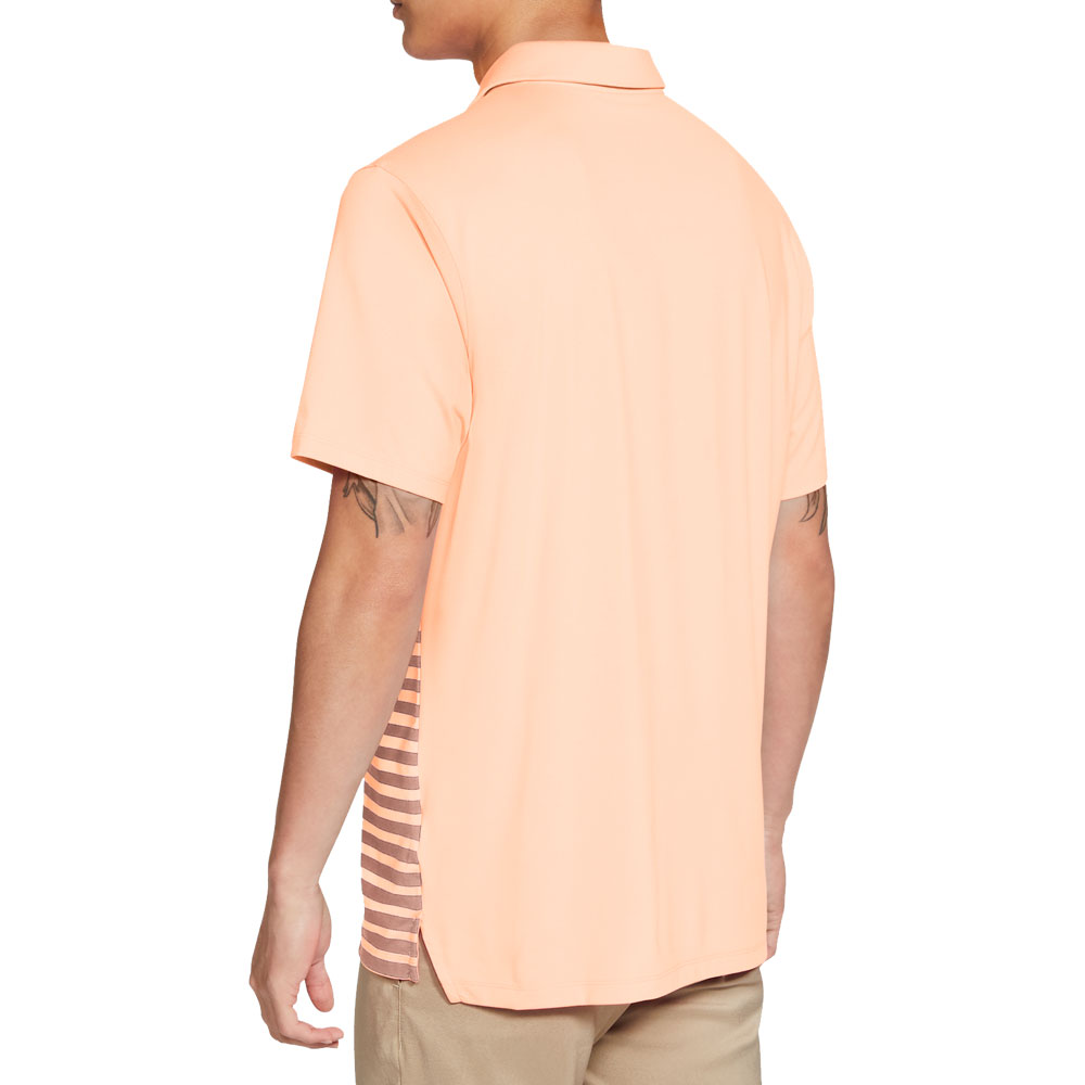 Nike Golf Vapor Stripe Graphic Polo Shirt  - Crimson Tint