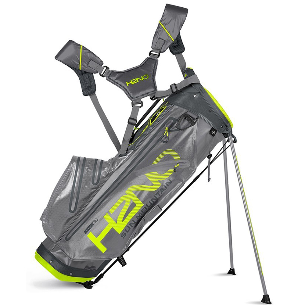 Sun Mountain H2NO Lite Waterproof Stand Golf Bag  - GunmetaL/Flash