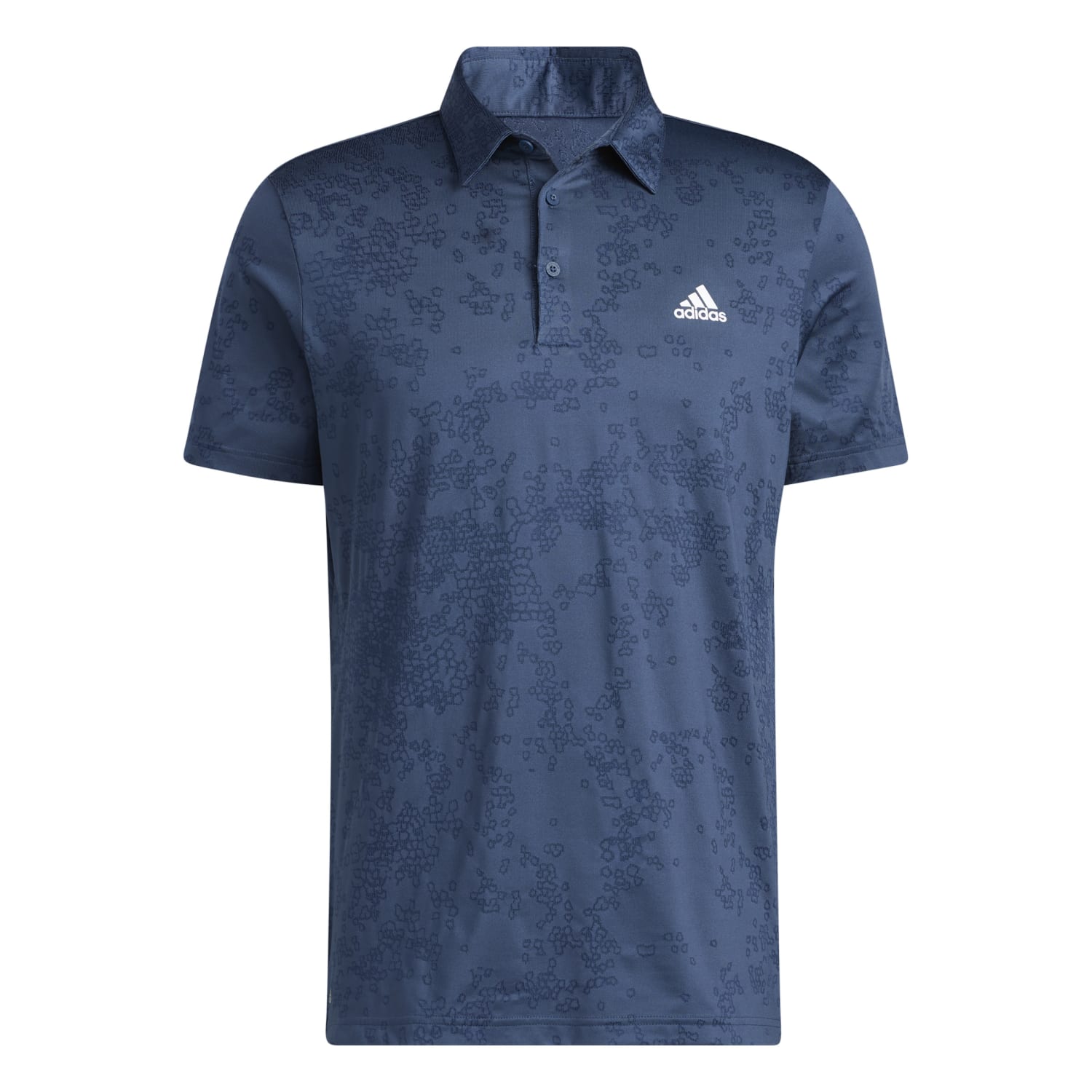 adidas Jacquard Golf Polo Shirt  - Crew Navy