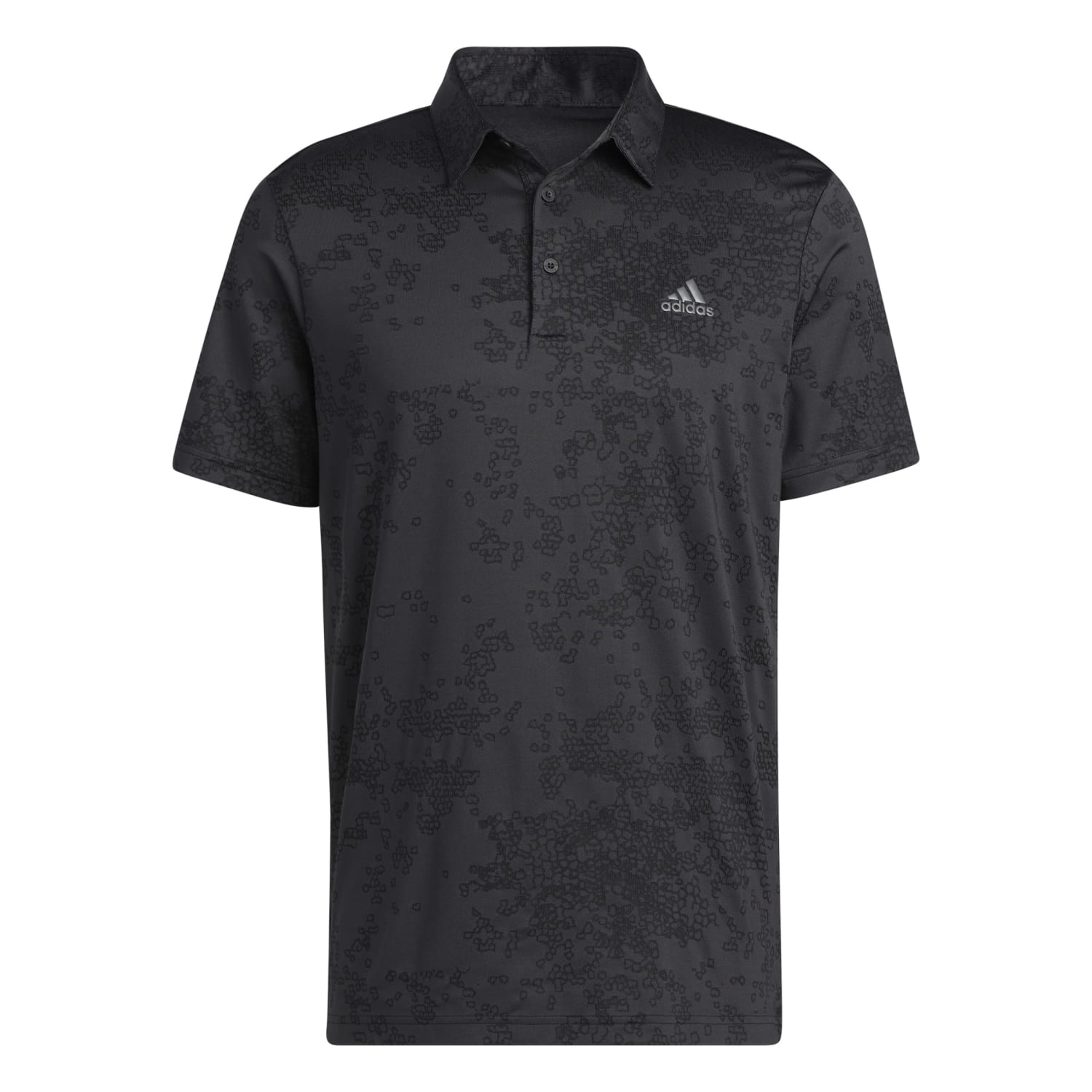 adidas Jacquard Golf Polo Shirt  - Carbon Black