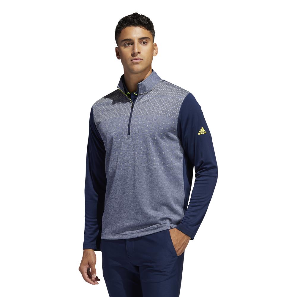 adidas Golf Lightweight Mens 1/4 Zip Sweater Top Pullover Sweatshirt