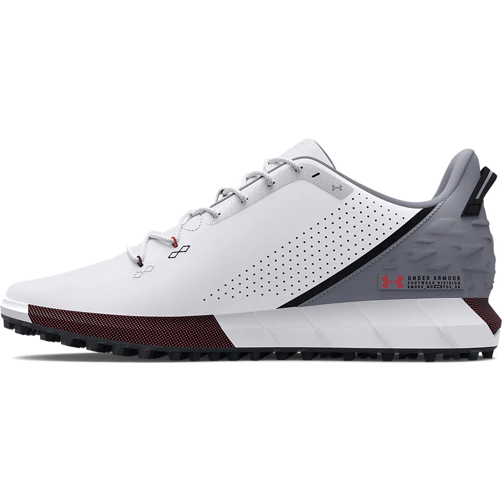 Under Armour HOVR Drive 2 SL E Spikeless Golf Shoes Wide Fit (White / Mod  Grey)