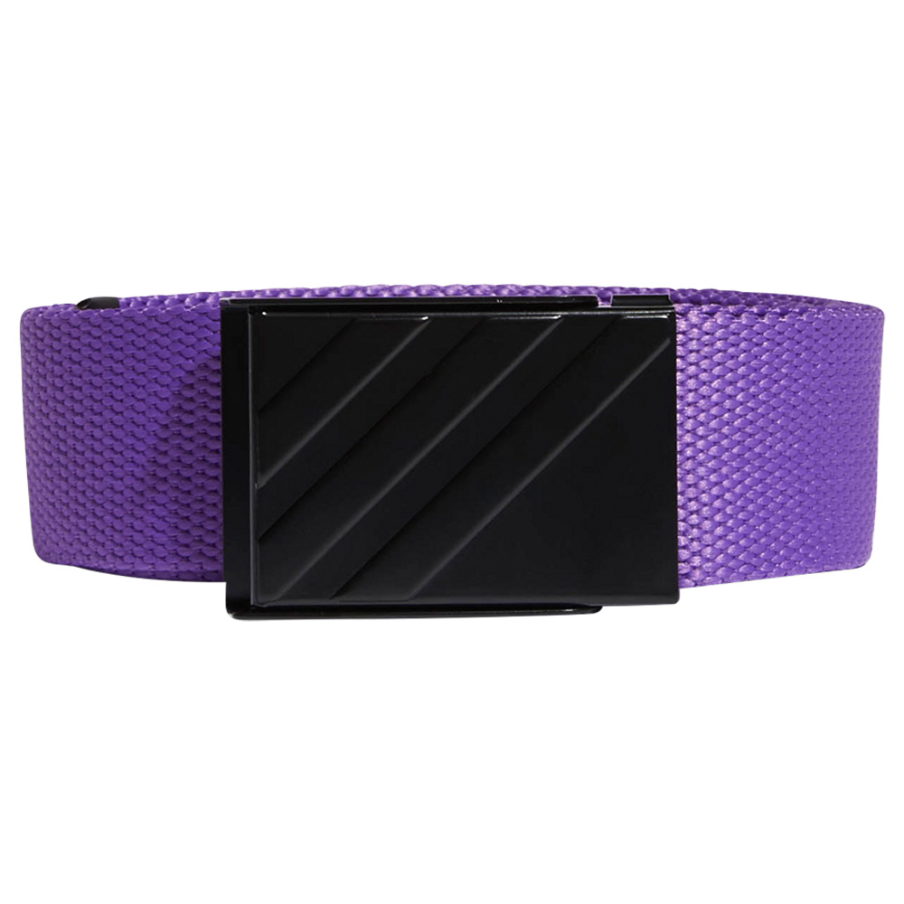 adidas 3-Stripes Buckle Webbing Golf Belt  - Active Purple