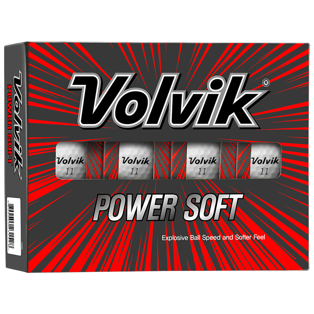 Volvik Power Soft Bright Golf Balls / 1 Dozen  - White
