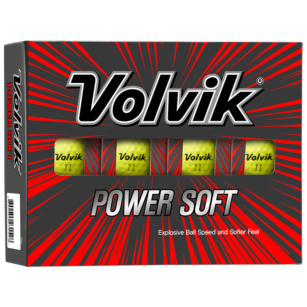 Volvik Power Soft Bright Golf Balls / 1 Dozen  - Yellow
