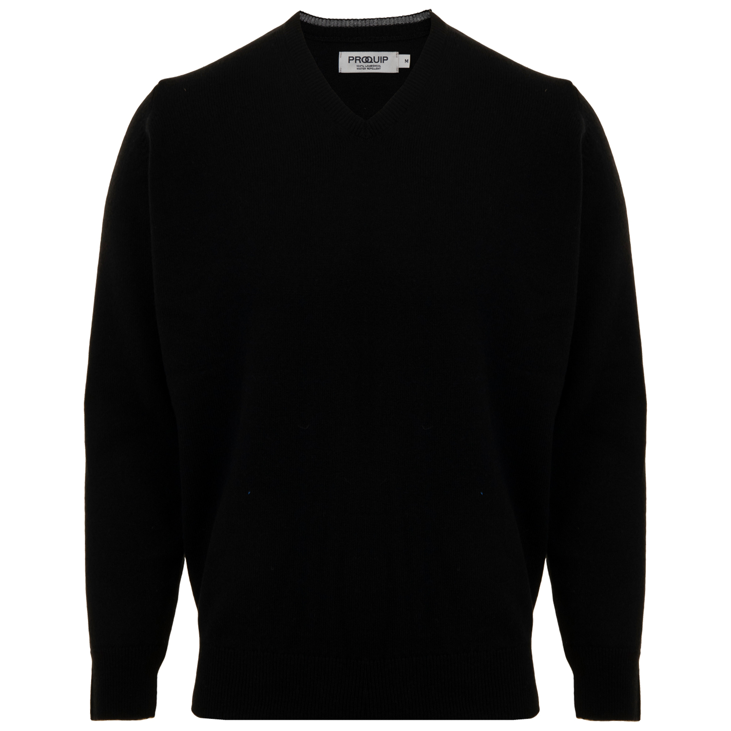 Proquip Mens Lambswool V-Neck Golf Sweater  - Black