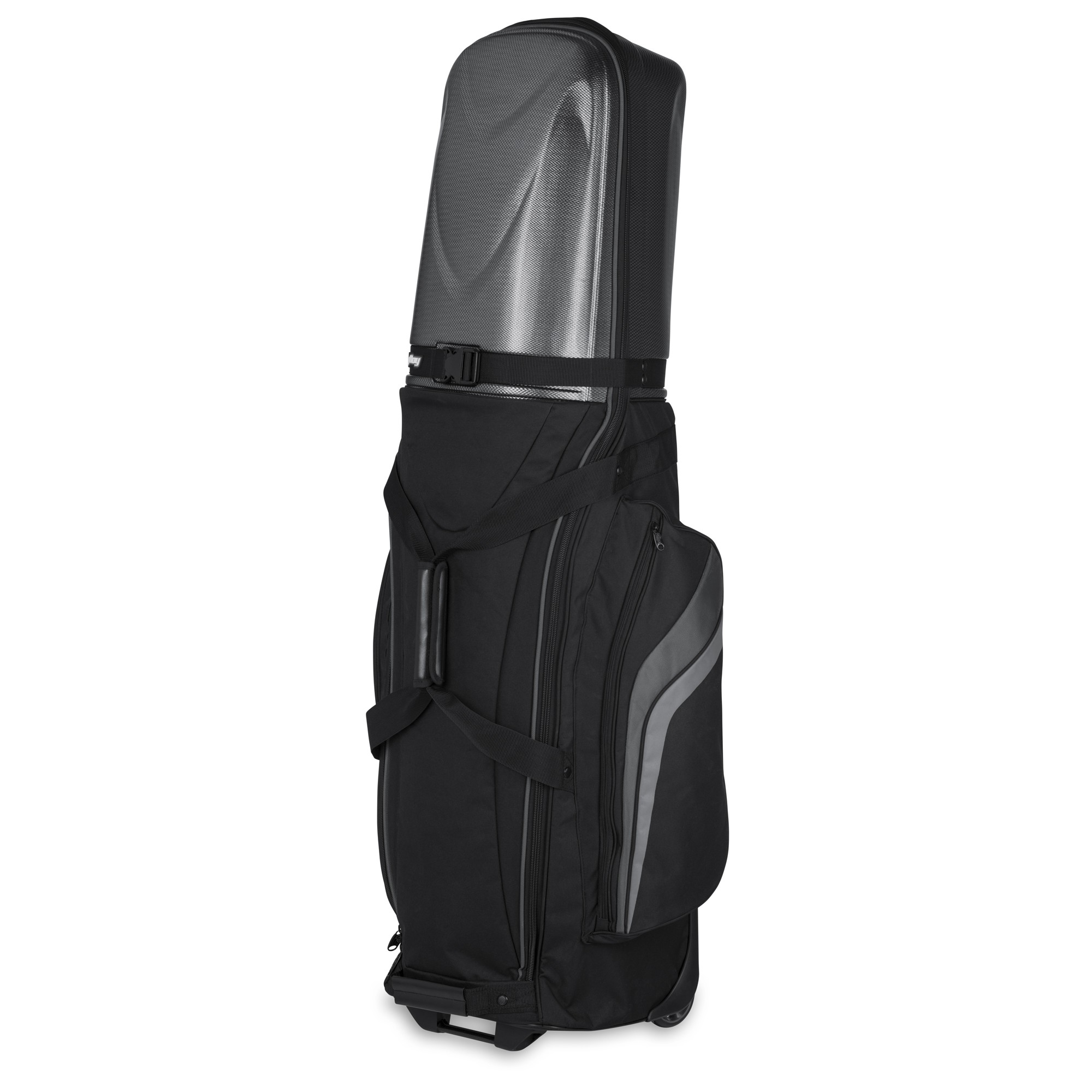 BagBoy Golf T-10 Hard Topped Wheeled Travel Cover Flight Bag  - Black/Graphite