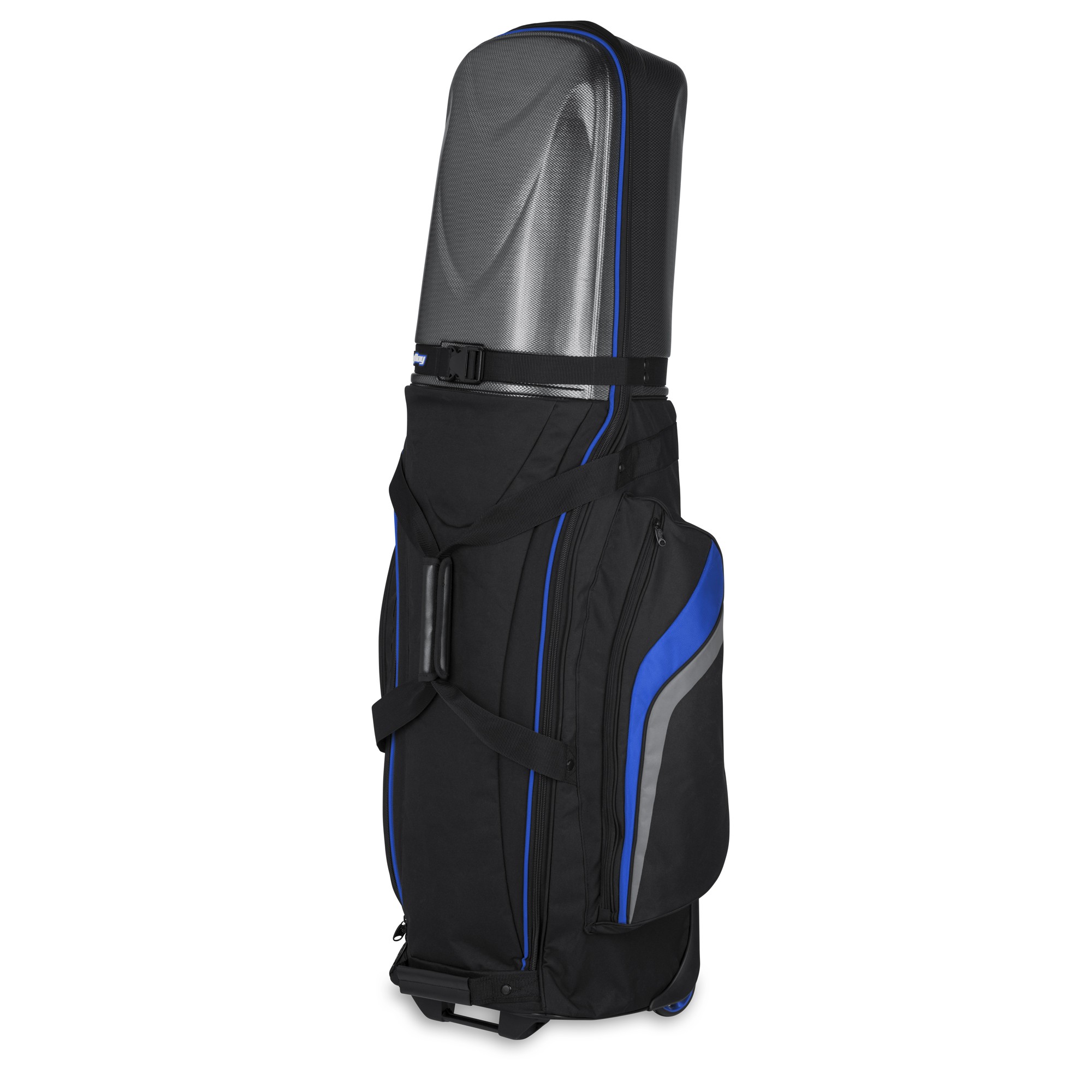 BagBoy Golf T-10 Hard Topped Wheeled Travel Cover Flight Bag  - Black/Blue