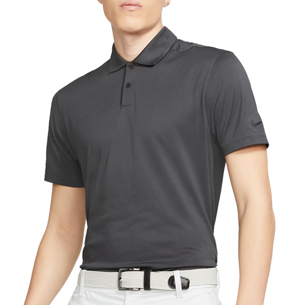 Nike Dri-Fit Vapor Jacquard Golf Polo Shirt  - Black
