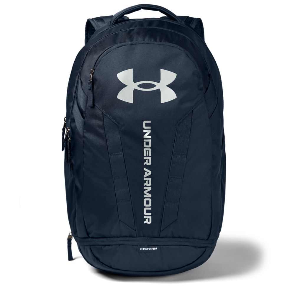 Under Armour Backpack UA Hustle 5.0 School Gym Travel Rucksack Sports Bag  - Academy/Silver